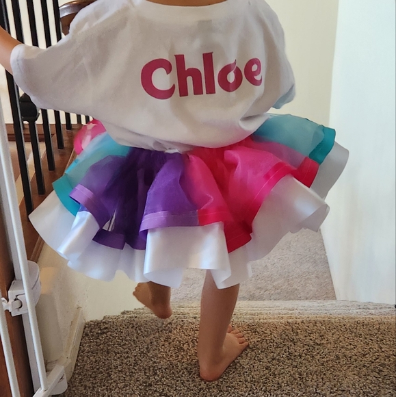 Handmade Other - Handmade Multi Color Tutu & Bow Clip